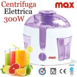 Bakaji Centrifuga elettrica Frullatore per Concentrati di Frutta e Verdura 300W Lame Acciaio Max Casa