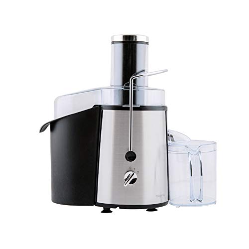 H.Koenig GS8 Centrifuga, Caraffa, Acciaio Inox, Potente, Facile e veloce, 2L, 900W, Grigio
