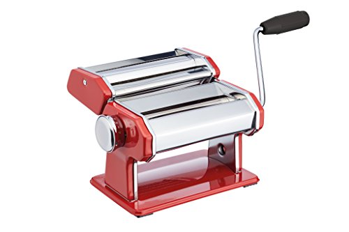 Kitchencraft World of Flavours Macchina per la Pasta in Acciaio Inox – Rosso