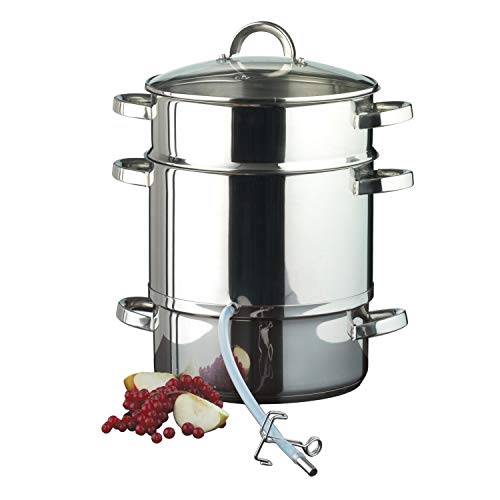Ribelli Estrattore di succo a vapore estrattore induzione acciaio inox pentola a vapore per frutta e verdura estrattore succo 17 l