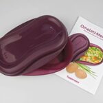 Tupperware MicroDelizia – Contenitore per preparare omelette al microonde, con ricettario, colore viola, articolo 30947