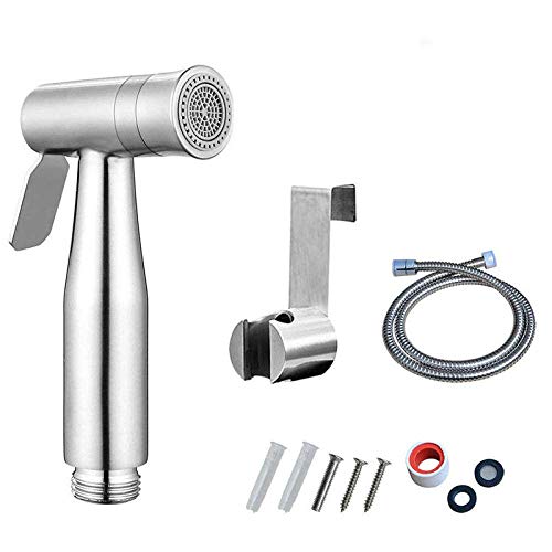 CAIJINJIN Bidet spruzzatore Bidet, Handheld Toilette Bidet Doccia Polverizzatori – Toilette Set servizi igienici a secco Partner igienici di 304 in acciaio inox a doppia funzione di pulizia Donne Pist