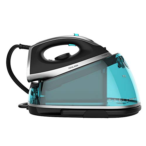 Cecotec Centro di stiratura Total Iron 7000 SteamPro.2400 W, 6 bar, Suola in ceramica, 135 g/min, Modalità Eco, Auto Shut-Off, Sistema anticalcare