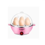 Cuoci Uova Dormitorio Egg vapore a bassa potenza spegnimento automatico monostrato domestica Uovo di ebollizione macchina cuociuova elettrico (Color : Pink)