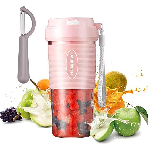 Frullatore portatile, mini frullatori personali da, tazza di spremiagrumi portatile per frullati e frullati, frullatore ricaricabile USB 1400mAH perfetto per frutta, alimenti per bambini