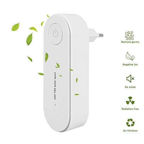 Furado Purificatore D’aria Plug-in, Purificatore D’aria per La Casa, Mini Purificatore D’aria con Generatore Di Ioni per Camera da Letto, Ufficio, Cucina, WC, Odore Di Animali Domestici