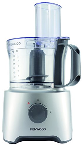 Kenwood FDP302SI MultiPro Compact Food Processor, Robot da Cucina con Frullatore, 800 W, 2,1 Litri, Argento