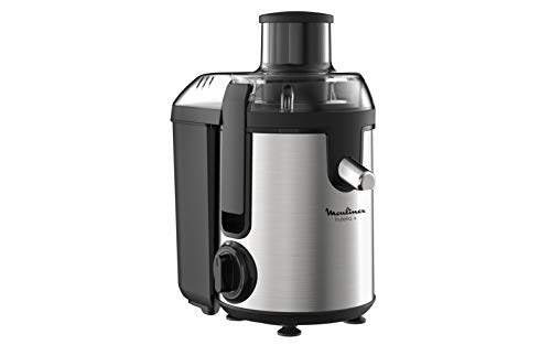 Moulinex – Centrifuga Frutelia in metallo, per frutta e verdura, 2 velocità acciaio inox