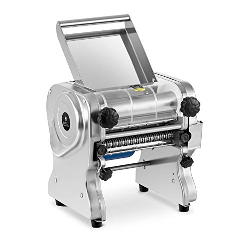 Royal Catering Sfogliatrice Elettrica Macchina Per Fare La Pasta Fresca RC- EPM220 (22 cm, Da 1 a 14 mm, Acciaio Inox)