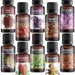 Set di 10 Olio Profumati© Essenziali per Aromaterapia in Confezione Regalo. ORGANITERRA Pacchetto di aromi assortiti: