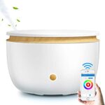 Smart Wifi Diffusore Di Olio Wireless Diffusore Di Aria Umidificatore App Controllo Vocale Diffusore Di Aromaterapia Con Amazon Alexa Google Home