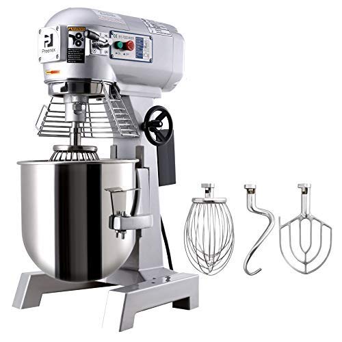Z ZELUS Impastatrice Planetaria 15L Elettrica Commerciale Mescolatore Alimenti con Gancio Planetaria Acciaio Inossidabile Sbattitore Frullatore a 3 Velocità per Pane Torta Pizza Panetteria (15L 600W)