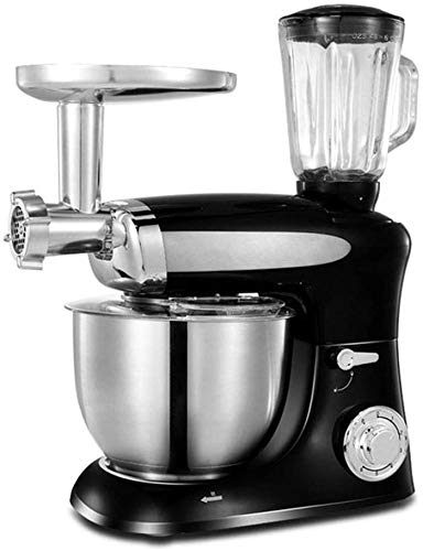 Robot da cucina elettrico, Ciotola in acciaio inossidabile da 6,5 L, Impastatrice per dolci a testa inclinabile da 1300 W a 6 velocità, Impastatrice elettrica da cucina con gancio per impastare, Fr