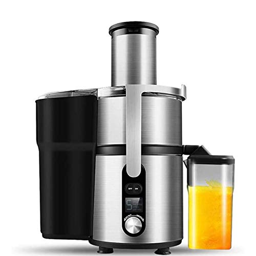 WERCHW Spremiagrumi centrifughi spremiagrumi, Succo di Frutta e aspirazione Verdure a 5 velocità, bei Bocca centrifuga, Facile da Pulire, motorino Silenzioso, Piedini Antiscivolo, Privo di BPA