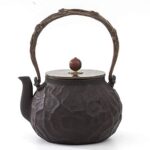 Bollitore da tè, teiera in ghisa Pentola in ferro Teiera da 1,2 litri Teiera in ghisa Teiera in ferro Set da tè in acqua bollita per tè verde o bustine di tè (Color : Pig Iron, Size : 19.7×10.4×8.5cm