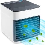 VVLXRIC Air Cooler Portable – Portatile 4-in-1 Air Conditioner, Protezione Ambientale Purificatore Aria, per Qualsiasi Stanza, Ufficio, Viaggio, Campeggio